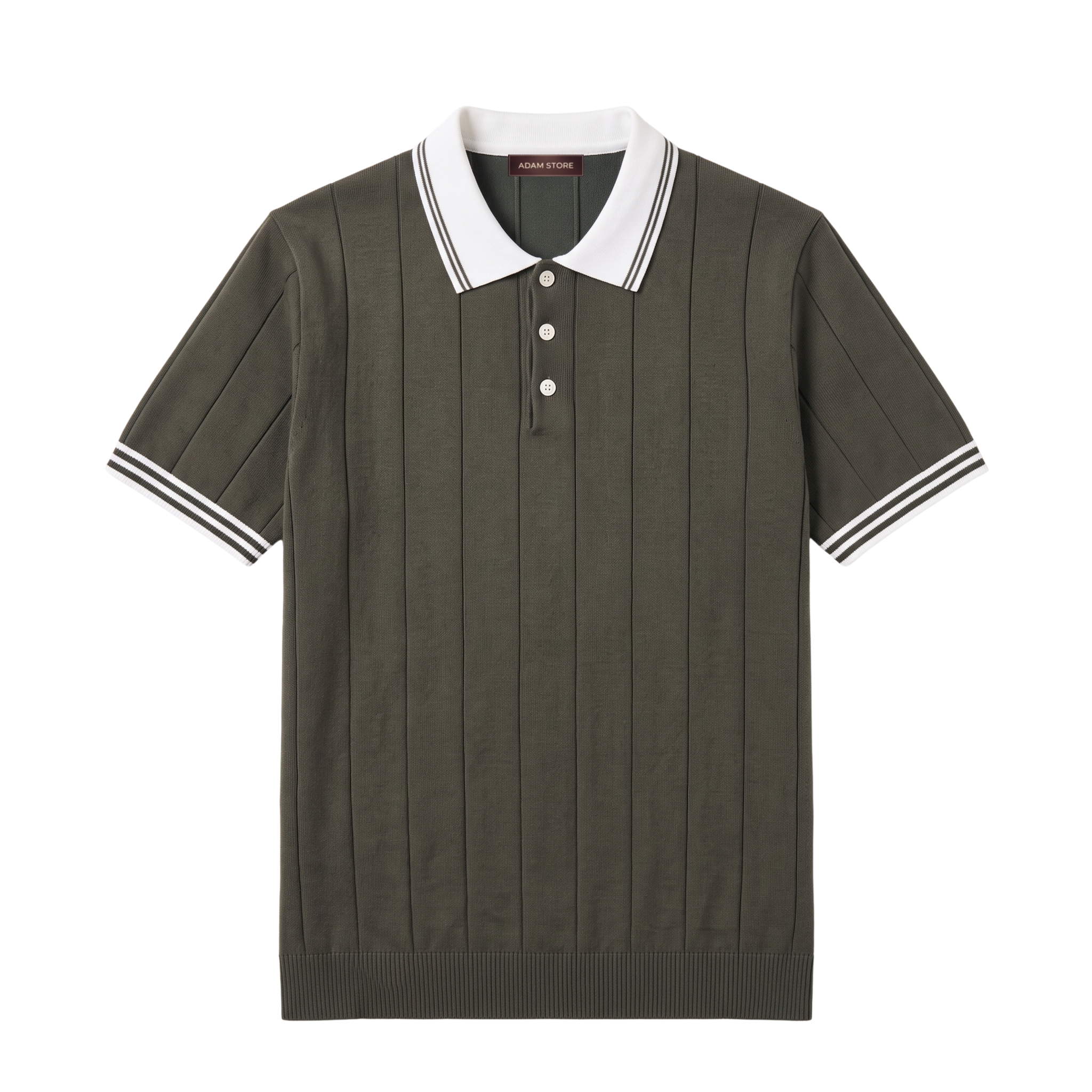 ÁO MONGTOGHI NAM MÀU XANH OLIU ĐẬM - ADAM STORE AP425