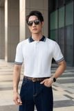  ÁO MONGTOGHI TRẮNG / HỌA TIẾT CỔ XANH THAN AP429 