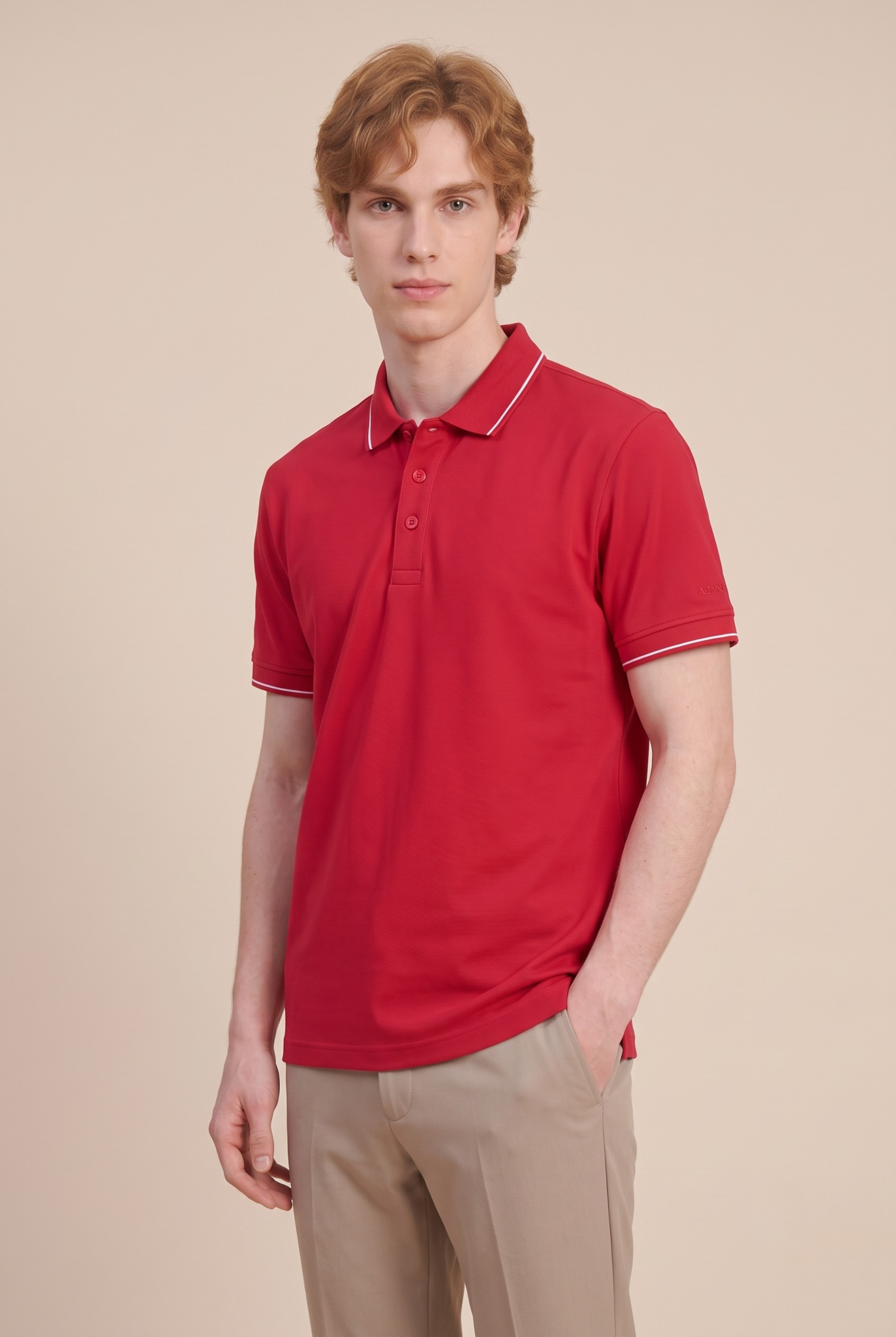 ÁO POLO NAM PHỐI VIỀN CỔ VÀ TAY ÁO - ADAM STORE AP461 - ảnh 3