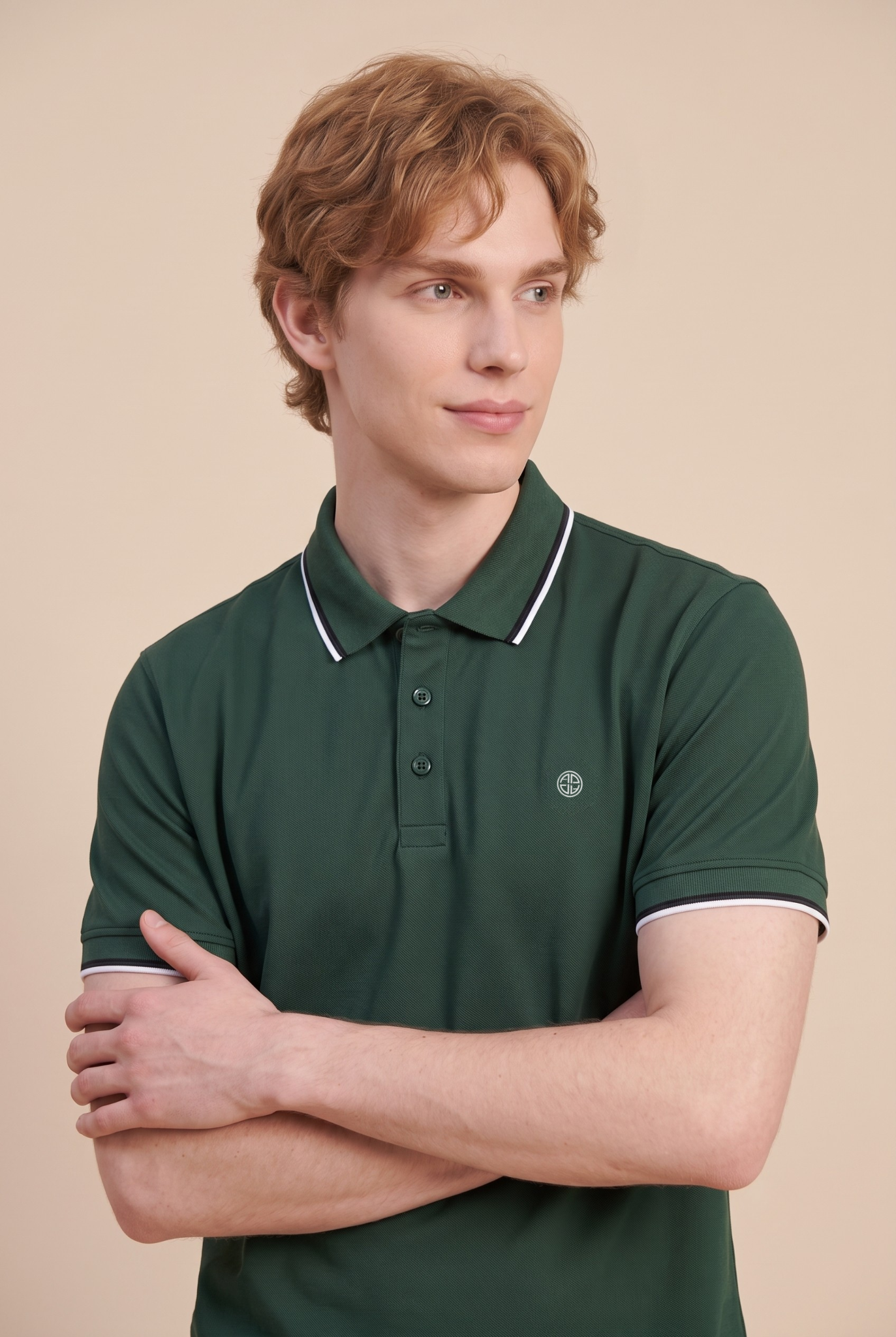 ÁO POLO NAM PHỐI VIỀN SỌC CỔ VÀ TAY ÁO - ADAM STORE AP462 - ảnh 3
