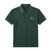  ÁO POLO NAM MÀU XANH RÊU PHỐI VIỀN SỌC ĐEN TRẮNG - ADAM STORE AP462XL 