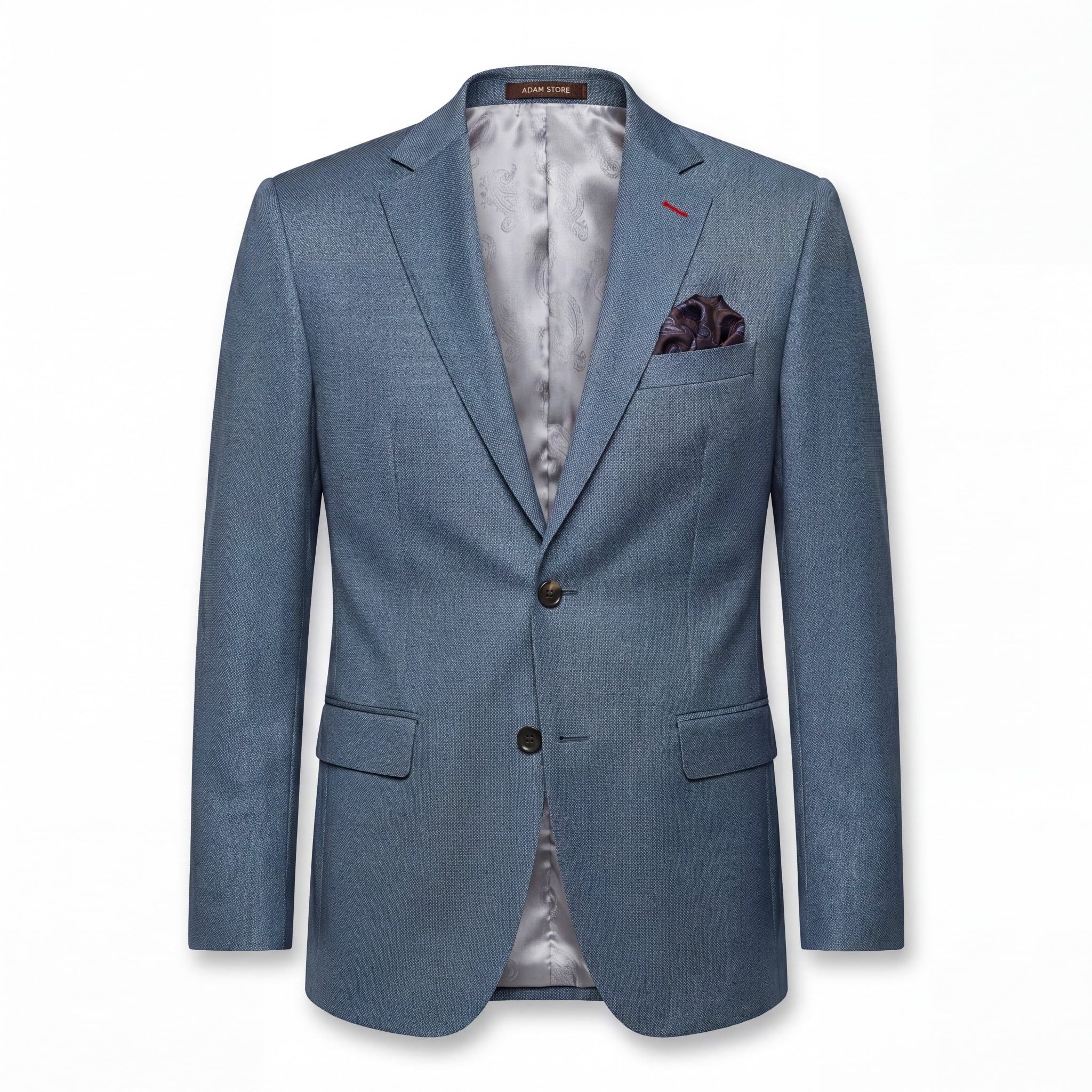 ÁO VEST XANH SÁNG TRƠN, CỔ VE KHUYẾT, 2 HÀNG KHUY - AV315CQ
