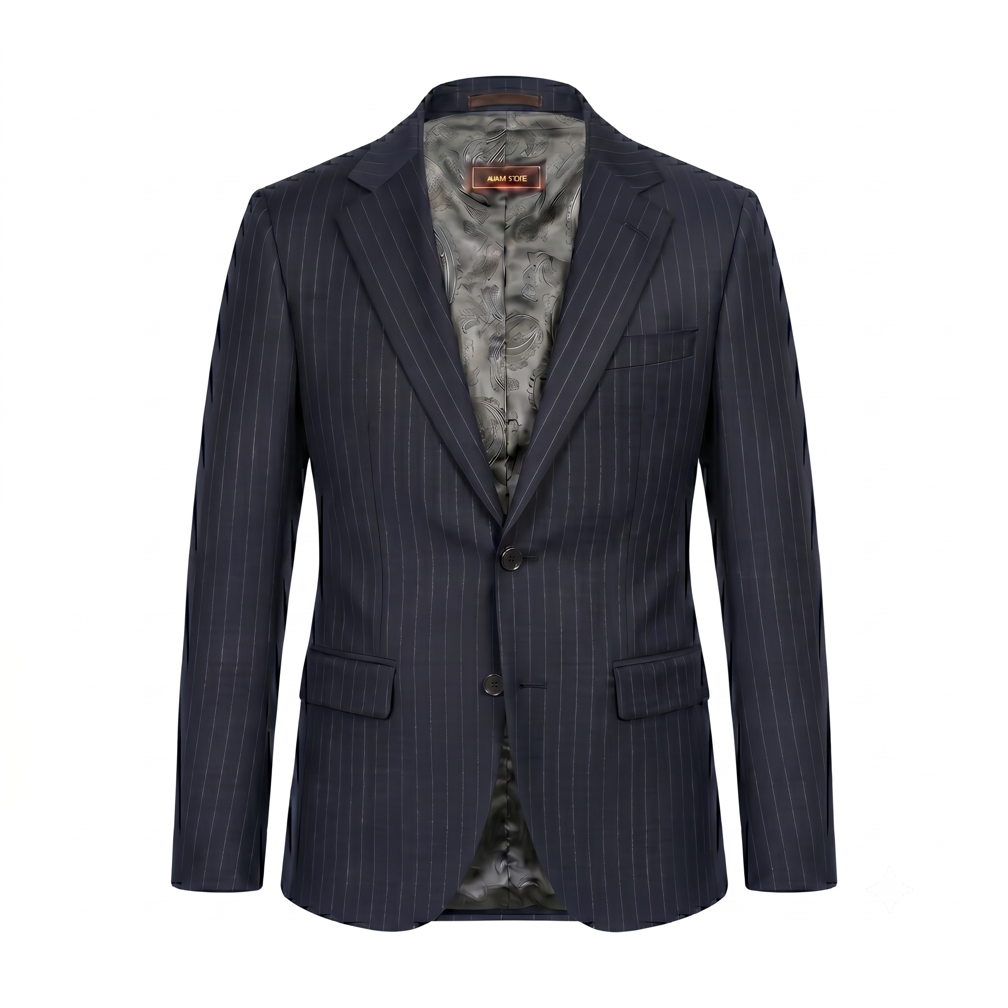 ÁO VEST XANH TÍM THAN, KẺ CARO HỒNG NHẠT - AV434