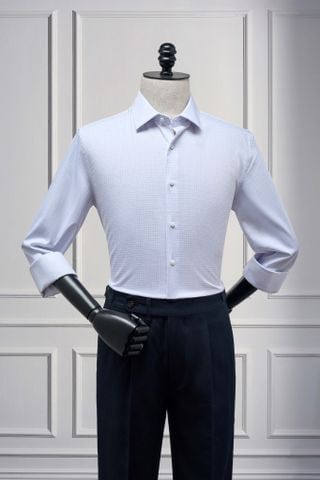  Áo sơ mi trắng kẻ SMC042T - 54 - Trắng kẻ 