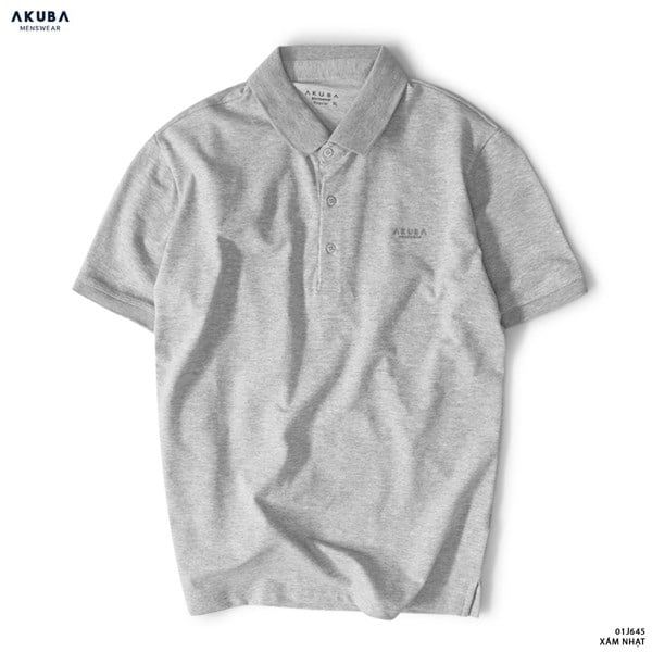  AO THUN CO POLO 01J645 - XL - XAM KHOI - XL - Xám Khói 