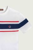  ÁO POLO TRẮNG / SỌC ĐEN, ĐỎ - AP271 