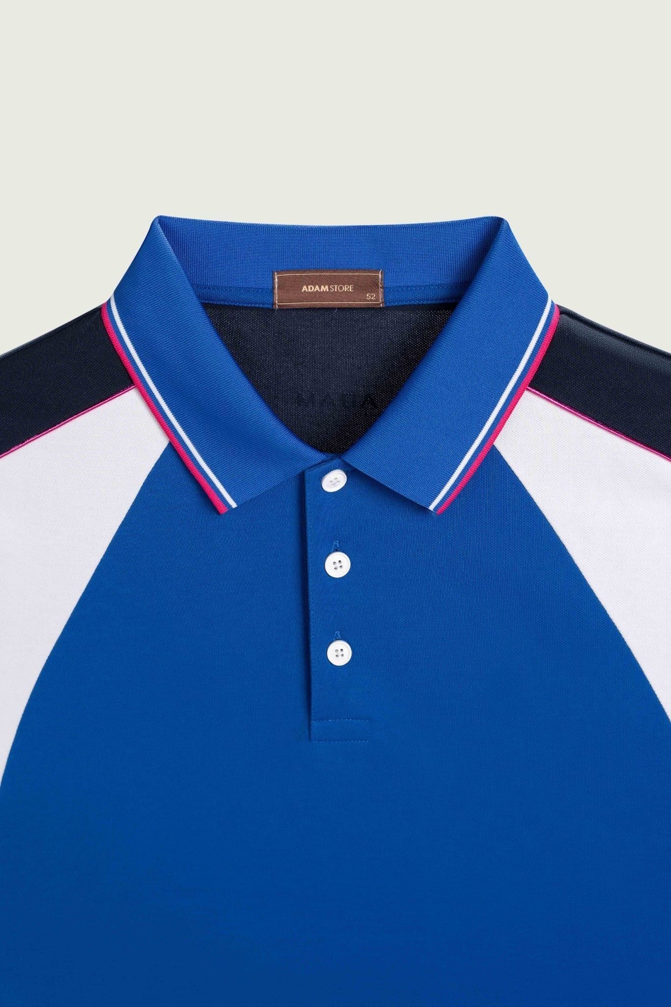 ÁO POLO / XANH DƯƠNG, TRẮNG, SỌC TAY - AP279