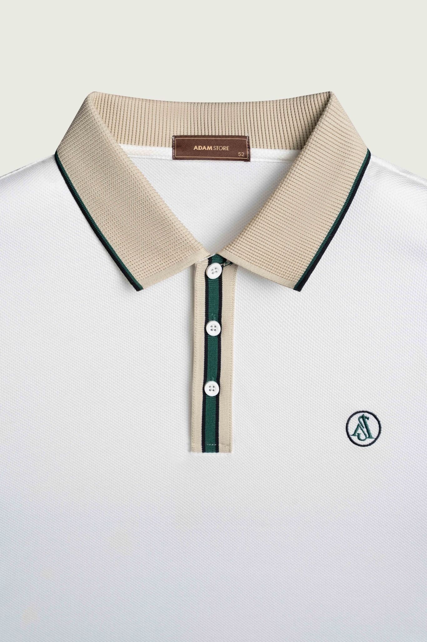 ÁO POLO NGẮN TAY TRẮNG / CỔ BE - AP253