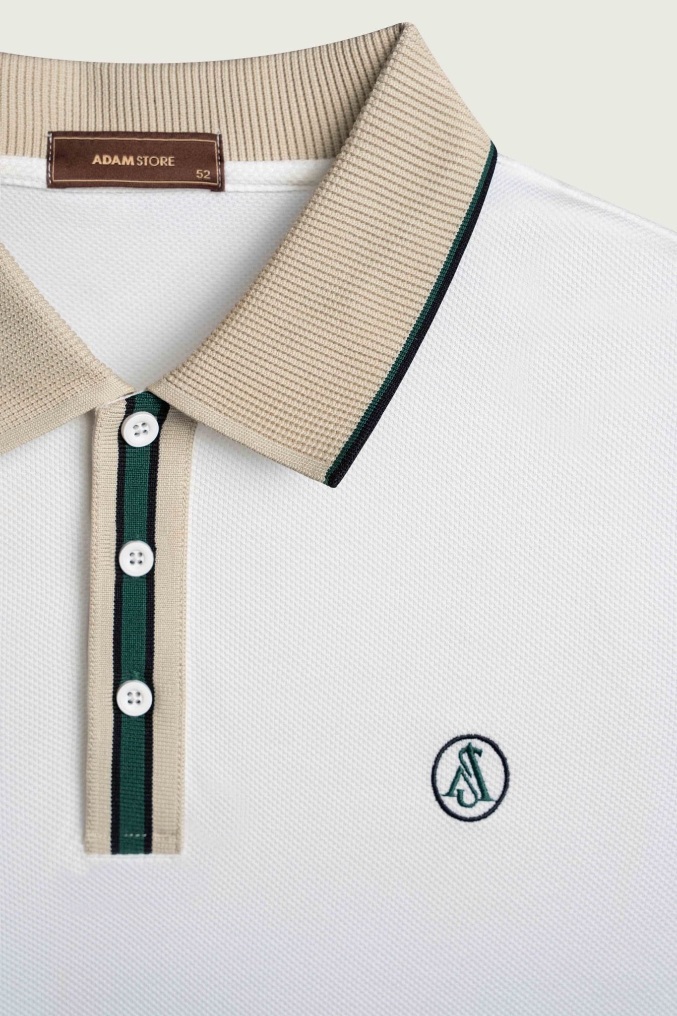 ÁO POLO NGẮN TAY TRẮNG / CỔ BE - AP253