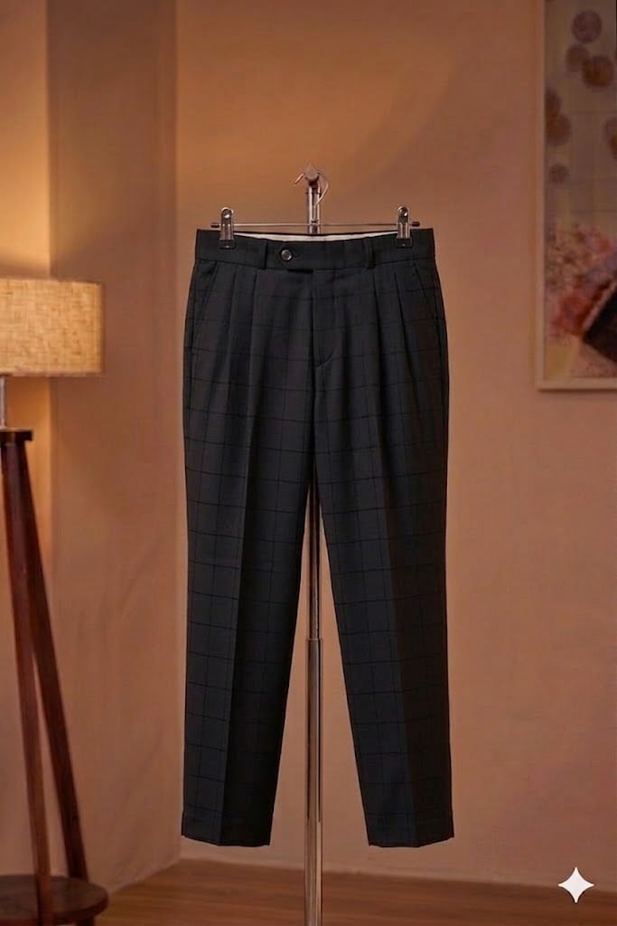  QUẦN ÂU ĐEN / HỌA TIẾT KẺ Ô VUÔNG - Q252 