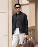  Áo khoác gió 2 lớp thiết kế - 39 - Đen 