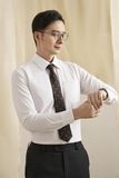  Áo sơ mi dài tay cơ bản, (Trắng, 43) - 43 - Trắng 