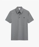  Áo polo hoạ tiết (Đen) - 39 - Đen 