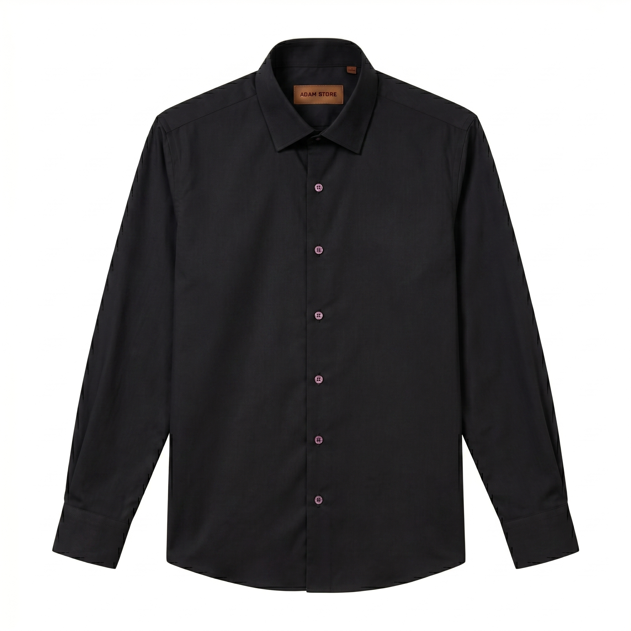 ÁO SƠ MI TAY DÀI BAMBOO / THE TUXEDO, MÀU ĐEN TRƠN - TXBB0748