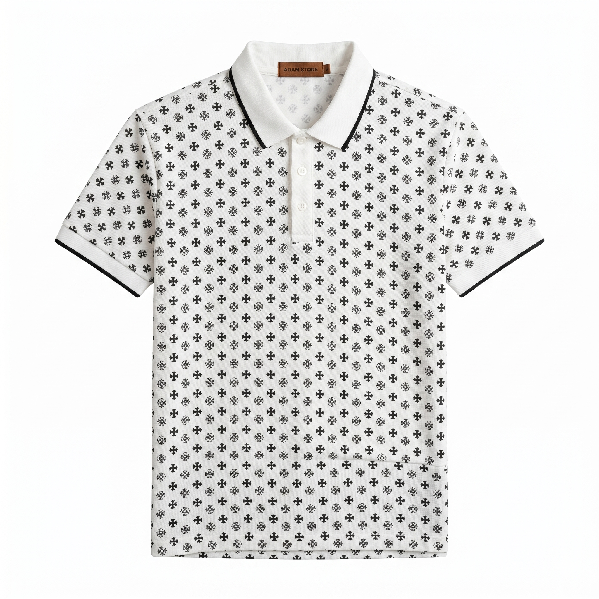ÁO POLO TRẮNG / HỌA TIẾT - AP222