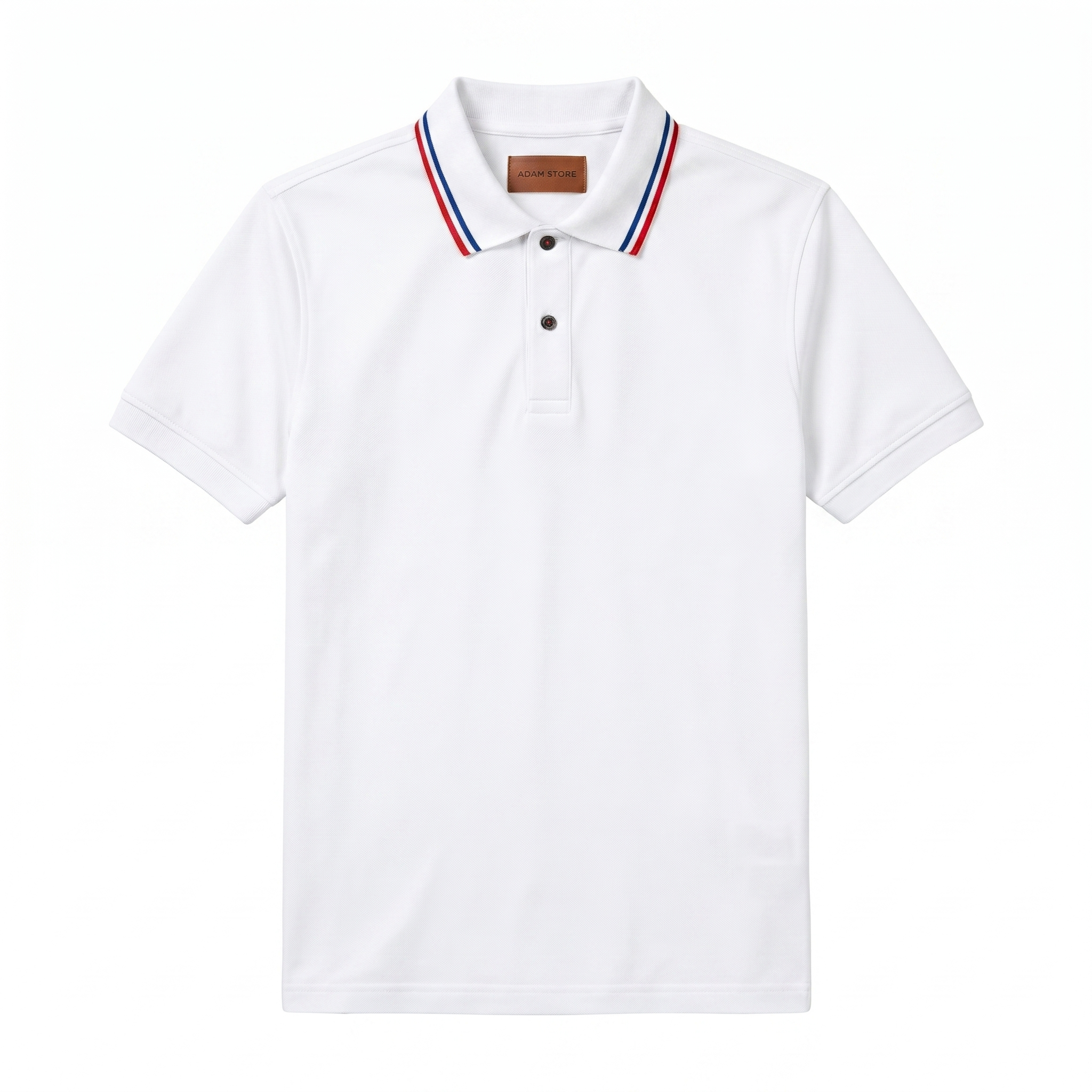 ÁO POLO TRẮNG / VIỀN NÂU, ĐEN - AP247