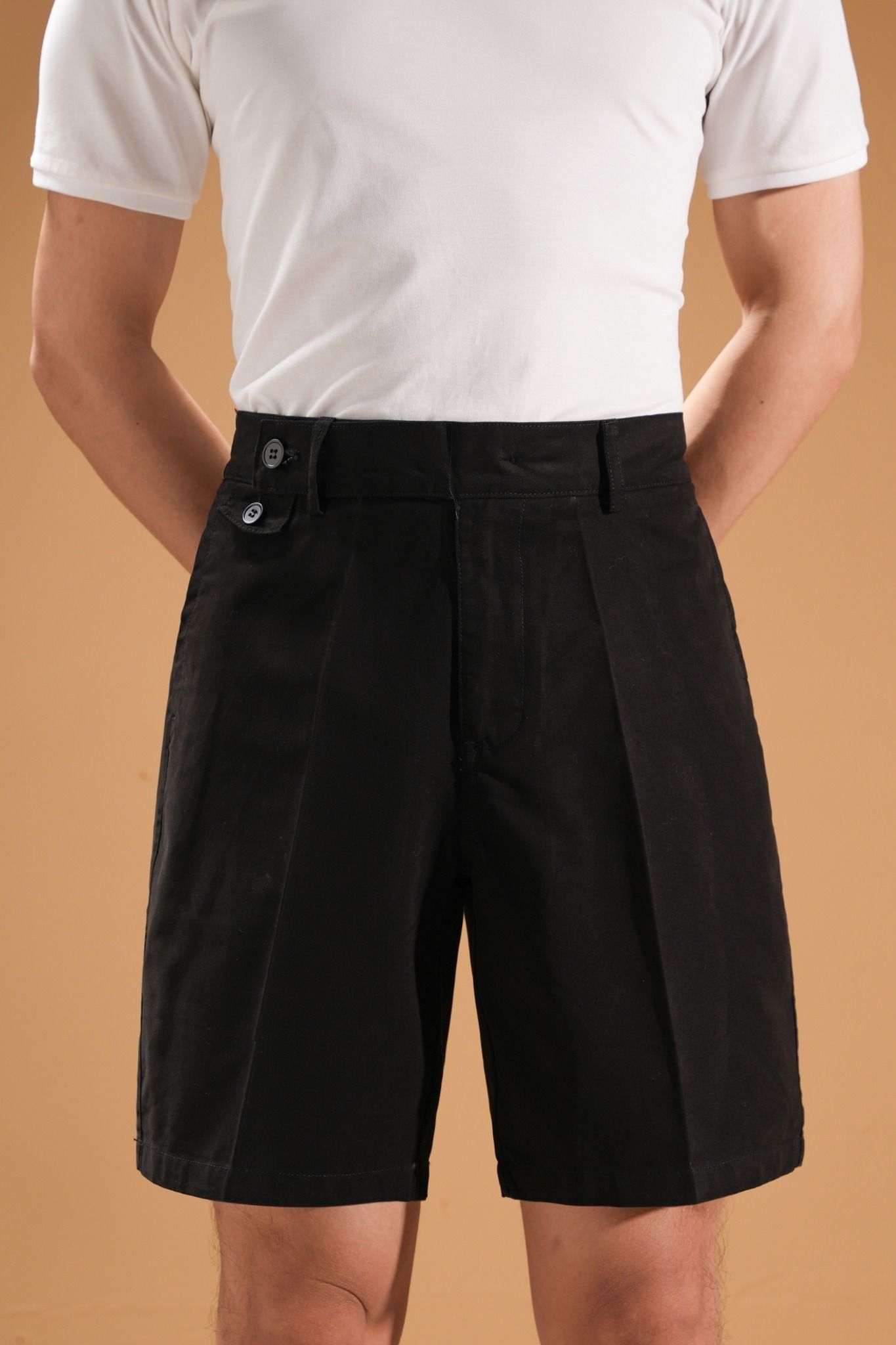 QUẦN NGỐ KAKI, MÀU ĐEN TRƠN - QNC008D