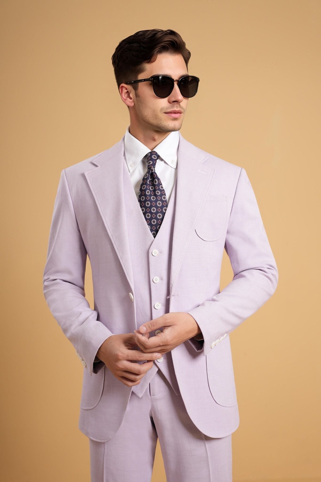 ÁO VEST TÍM PASTEL - AV382