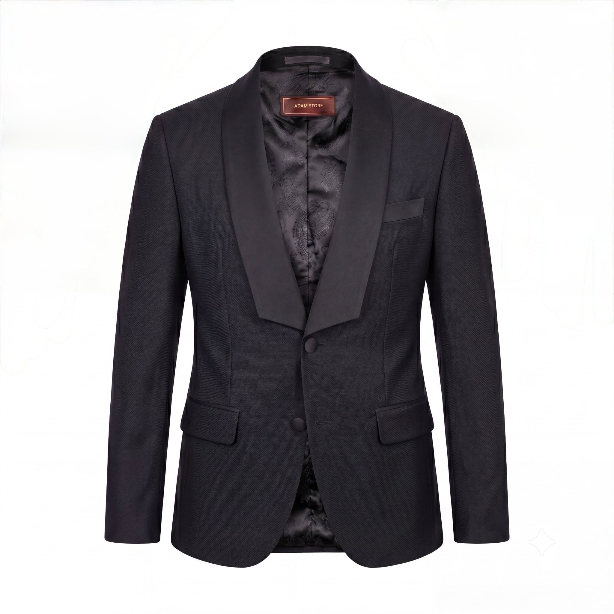 ÁO VEST ĐEN / VÂN CỔ SAM VUÔNG - TXV209CSV