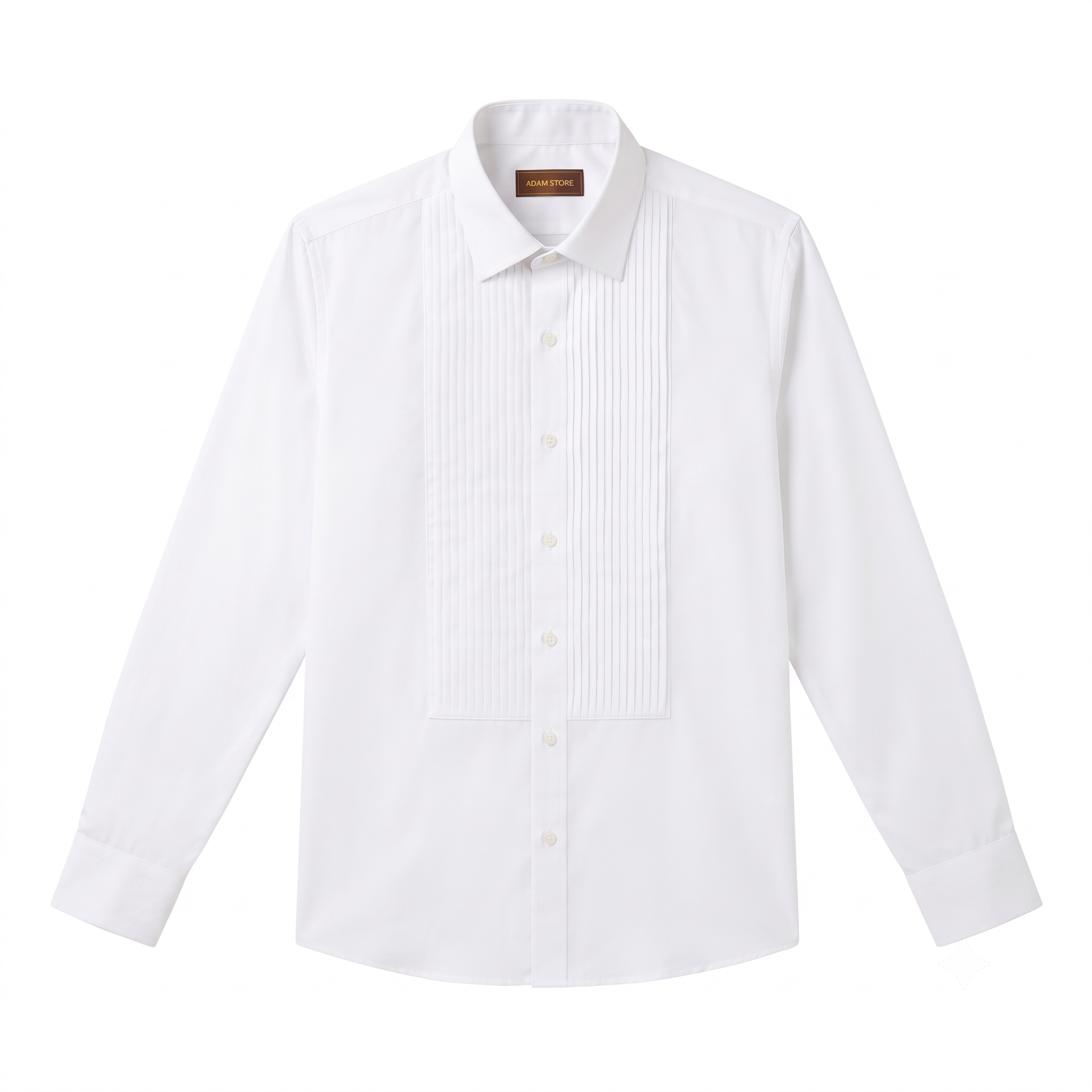 ÁO SƠ MI TRẮNG / XẾP LY GÂN NỔI, THE TUXEDO - MÀU TRẮNG TXXL8