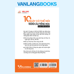 10 Ngày Có Thể Nói 1000 Câu Tiếng Hoa - Giao Tiếp Xã Hội (Kèm CD) - Vanlangbooks