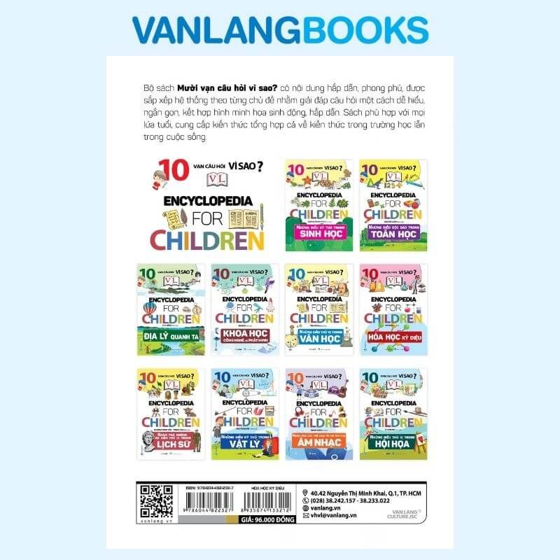 10 Vạn Câu Hỏi Vì Sao? Hoá Học Kỳ Diệu (Tái Bản 2024) - Vanlangbooks