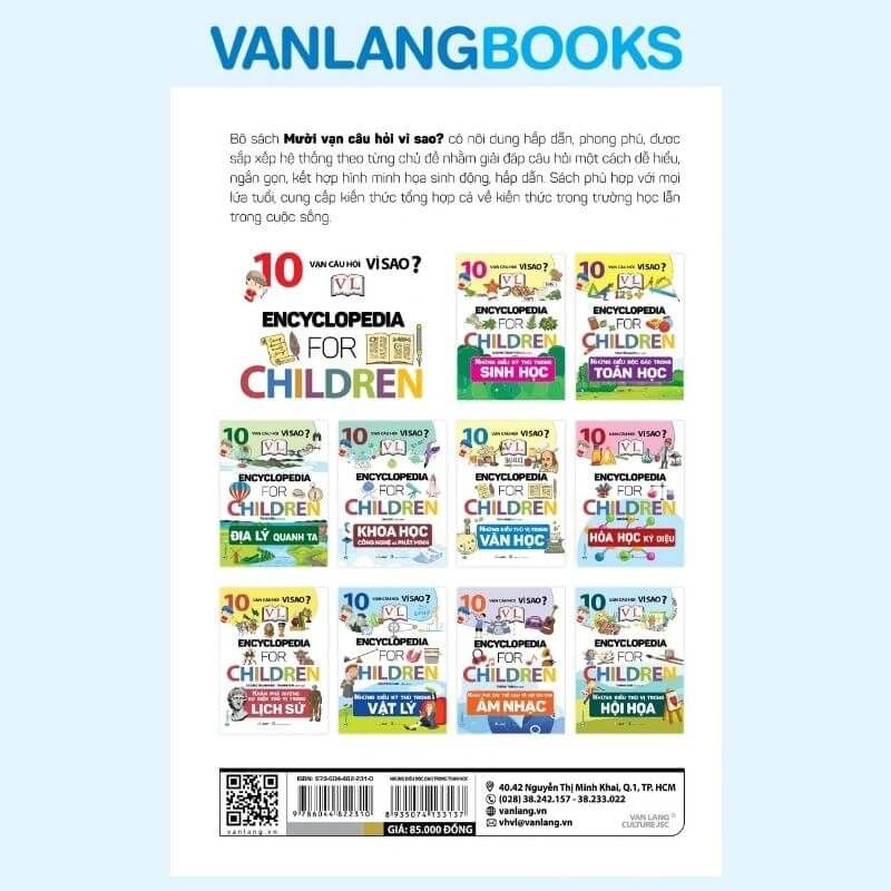 10 Vạn Câu Hỏi Vì Sao - Những Điều Độc Đáo Trong Toán Học (Tái Bản 2024) - Vanlangbooks