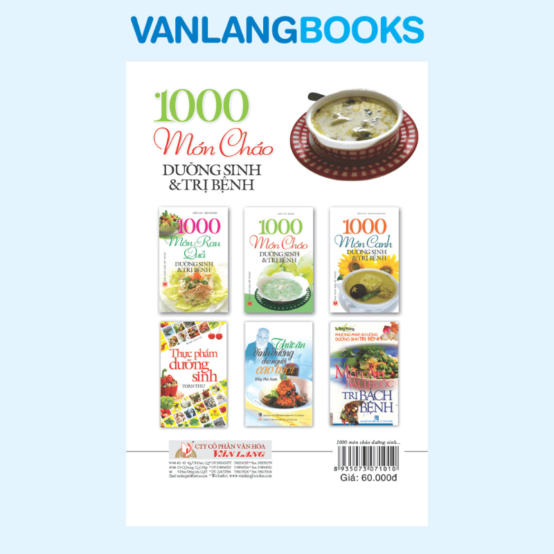 1000 Món Cháo Dưỡng Sinh Và Trị Bệnh - Vanlangbooks