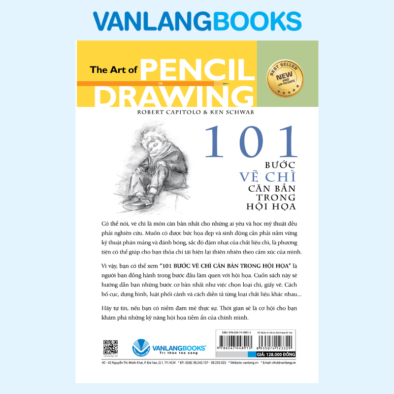 101 Bước Vẽ Chì Căn Bản Trong Hội Họa - Vanlangbooks