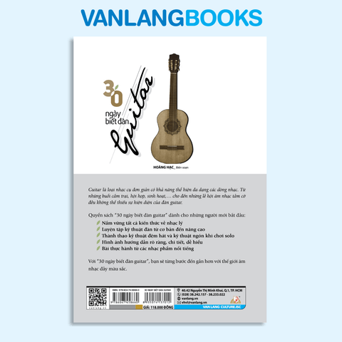 30 Ngày Biết Đàn Guitar (Tái Bản 2025) - Vanlangbooks