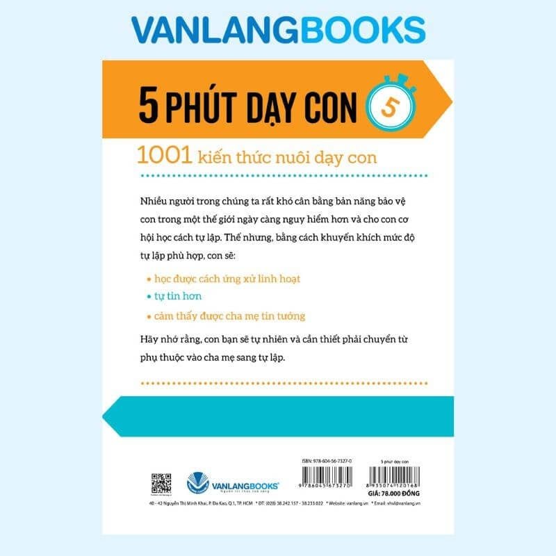 5 Phút Dạy Con - 5 Minute Parenting Fixes - Vanlangbooks