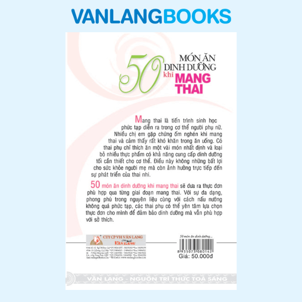 50 Món ăn dinh dưỡng khi mang thai - Vanlangbooks