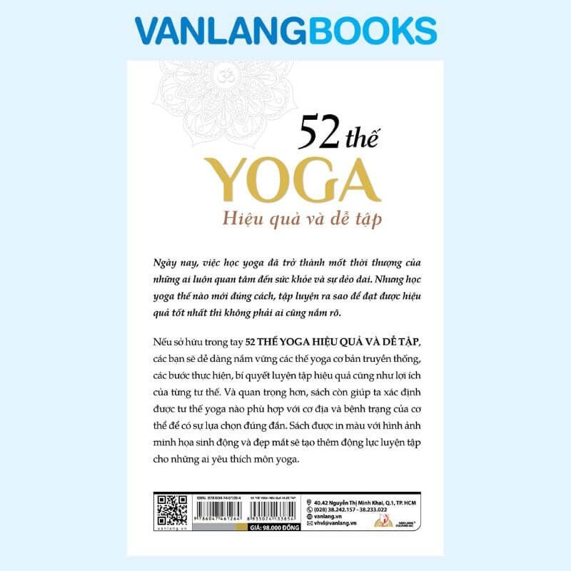 52 Thế Yoga Hiệu Quả Và Dễ Tập (Tái Bản 2024) - Vanlangbooks