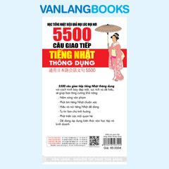 5500 Câu Giao Tiếp Tiếng Nhật Thông Dụng (Kèm CD) - Vanlangbooks