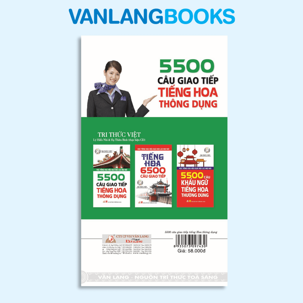 5500 Câu giao tiếp tiếng Hoa thông dụng (kèm CD) - Vanlangbooks