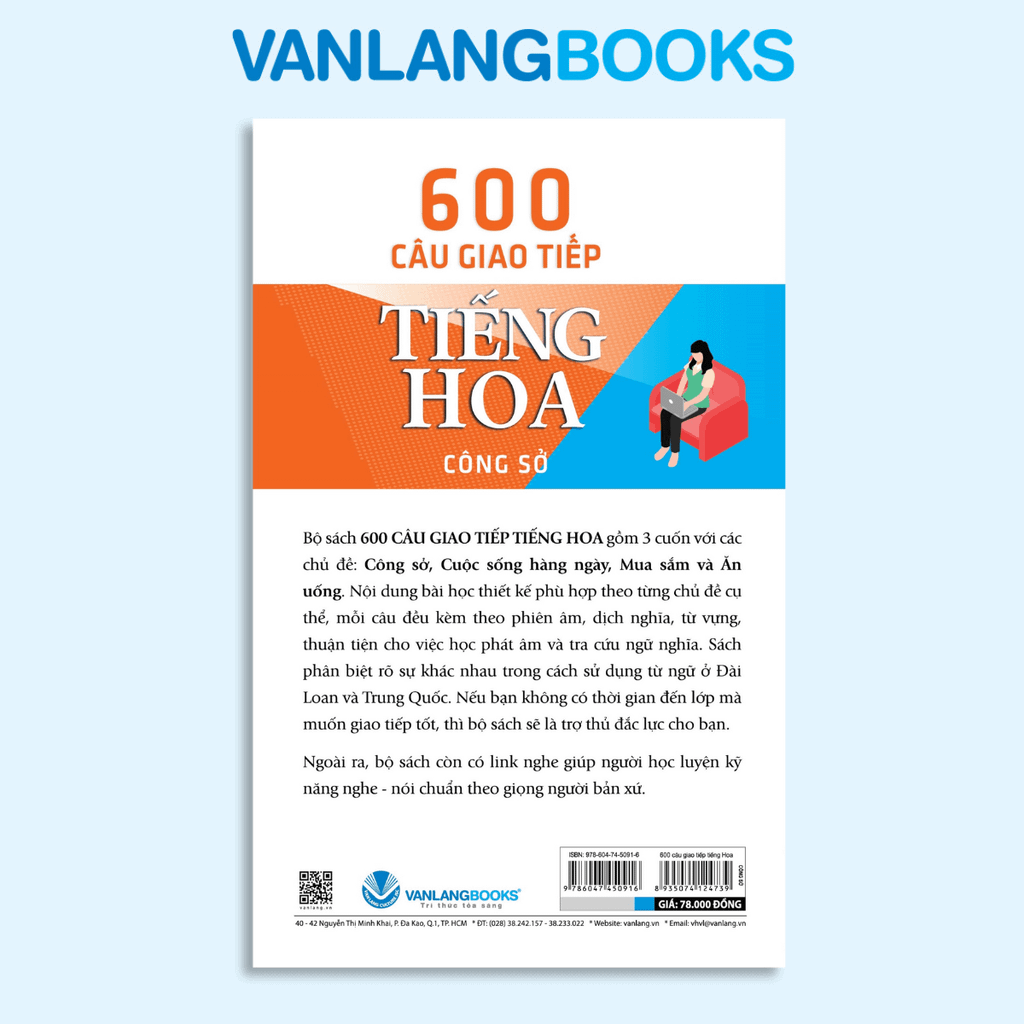 600 Câu Giao Tiếp Tiếng Hoa - Công Sở - Vanlangbooks