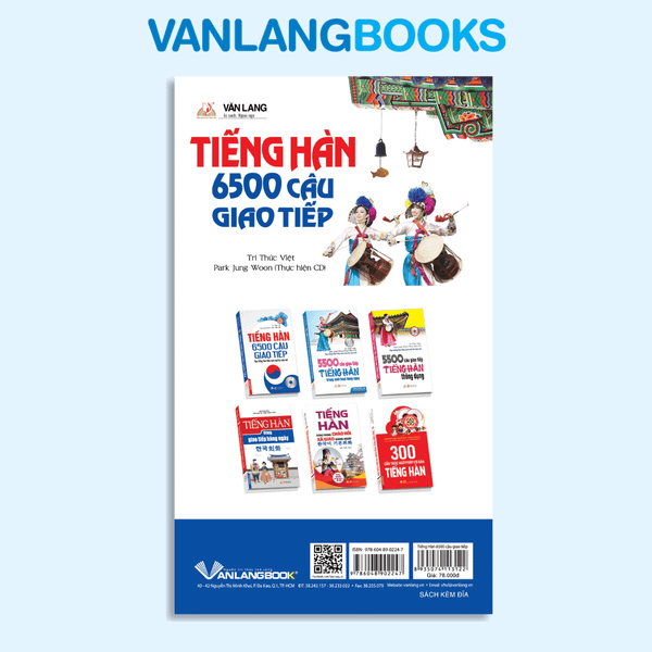 Tiếng Hàn - 6500 Câu Giao Tiếp (Kèm CD) - Vanlangbooks