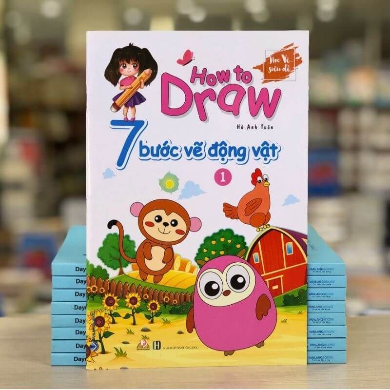 How To Draw - 7 Bước Vẽ Động Vật - Tập 1 - Vanlangbooks