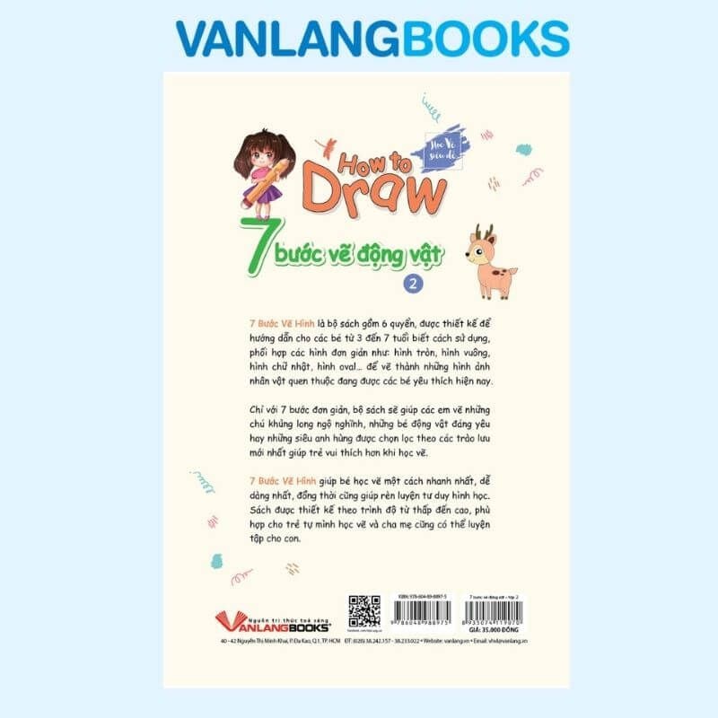 How To Draw - 7 Bước Vẽ Động Vật - Tập 2 - Vanlangbooks