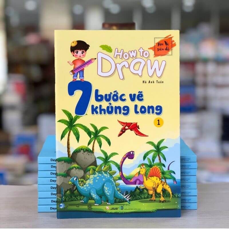 How To Draw - 7 Bước Vẽ Khủng Long - Tập 1 - Vanlangbooks