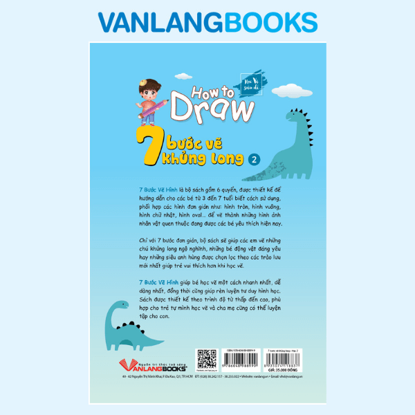 How To Draw - 7 Bước Vẽ Khủng Long - Tập 2 - Vanlangbooks
