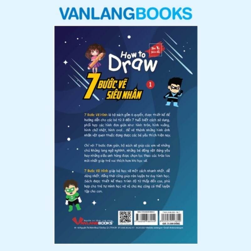 How To Draw - 7 Bước Vẽ Siêu Nhân - Tập 1 - Vanlangbooks