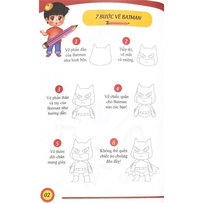 How To Draw - 7 Bước Vẽ Siêu Nhân - Tập 1 - Vanlangbooks