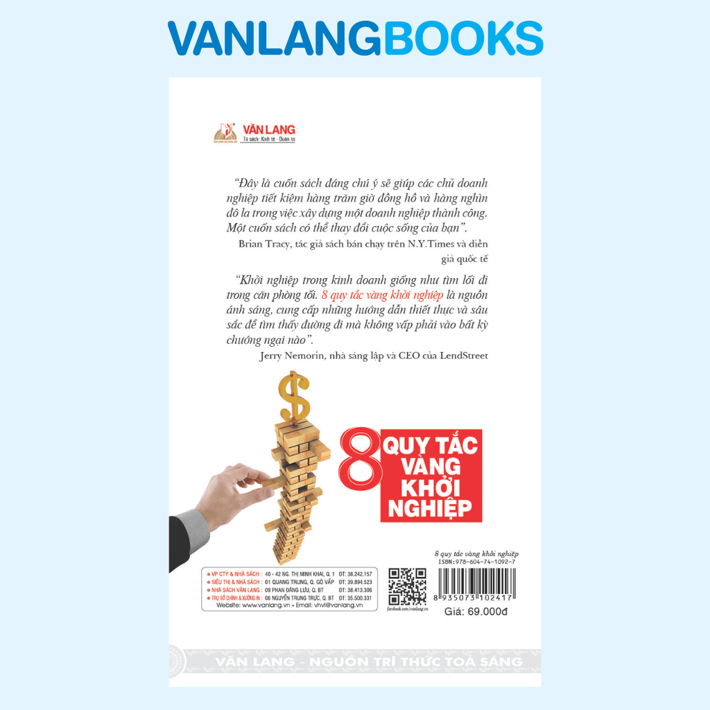8 Quy Tắc Vàng Khởi Nghiệp - Vanlangbooks