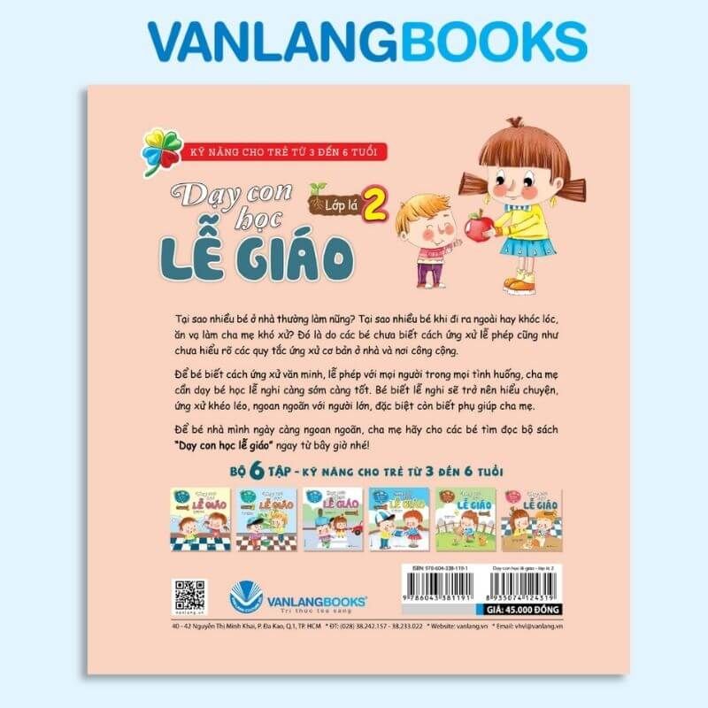 Dạy Con Học Lễ Giáo - Lớp Lá 2 (Tái Bản 2021) - Vanlangbooks