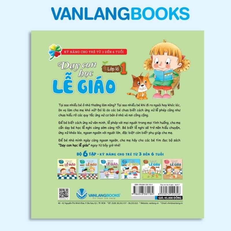 Dạy Con Học Lễ Giáo - Lớp Lá 1 (Tái Bản 2021) - Vanlangbooks