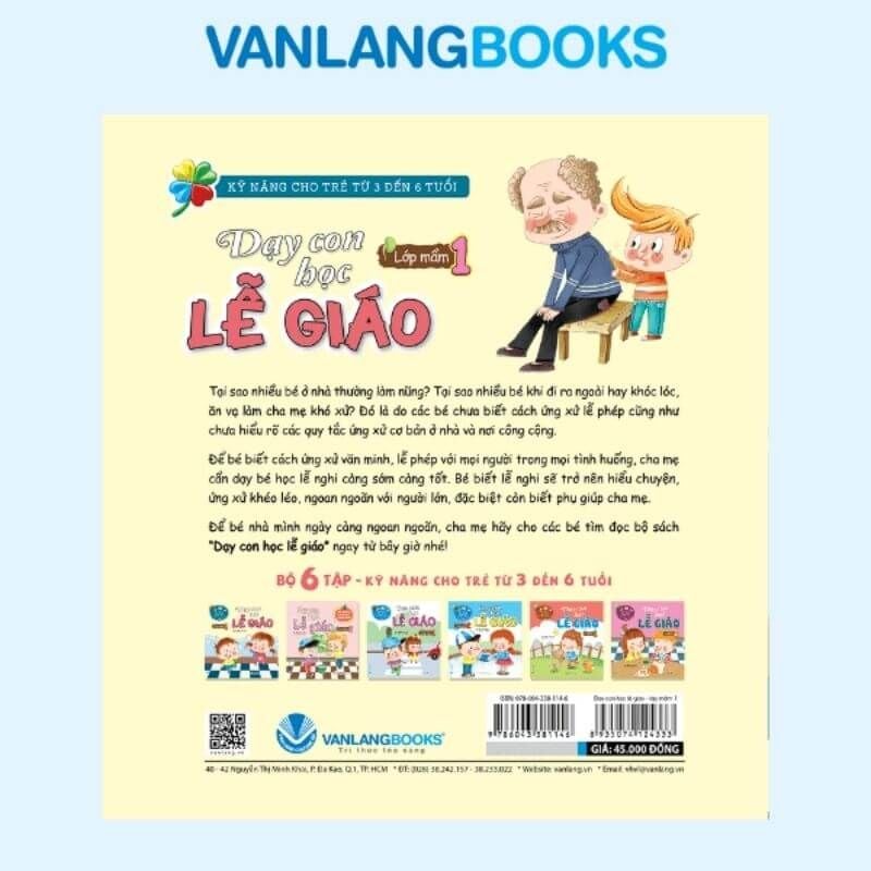 Dạy Con Học Lễ Giáo - Lớp Mầm 1 (Tái Bản 2021) - Vanlangbooks