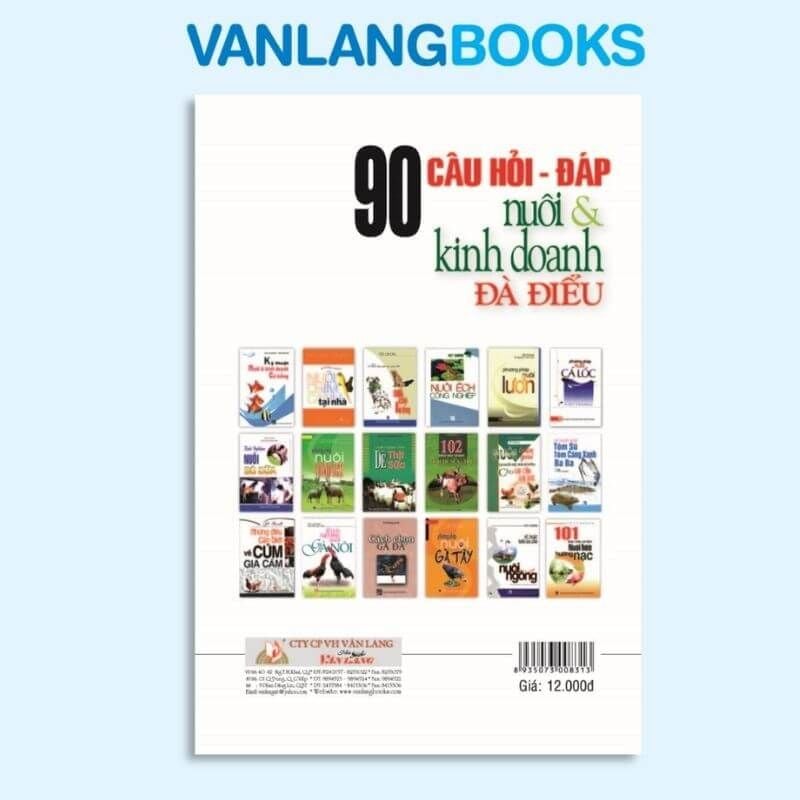 90 Câu Hỏi Nuôi & Kinh Doanh Đà Điểu - Vanlangbooks