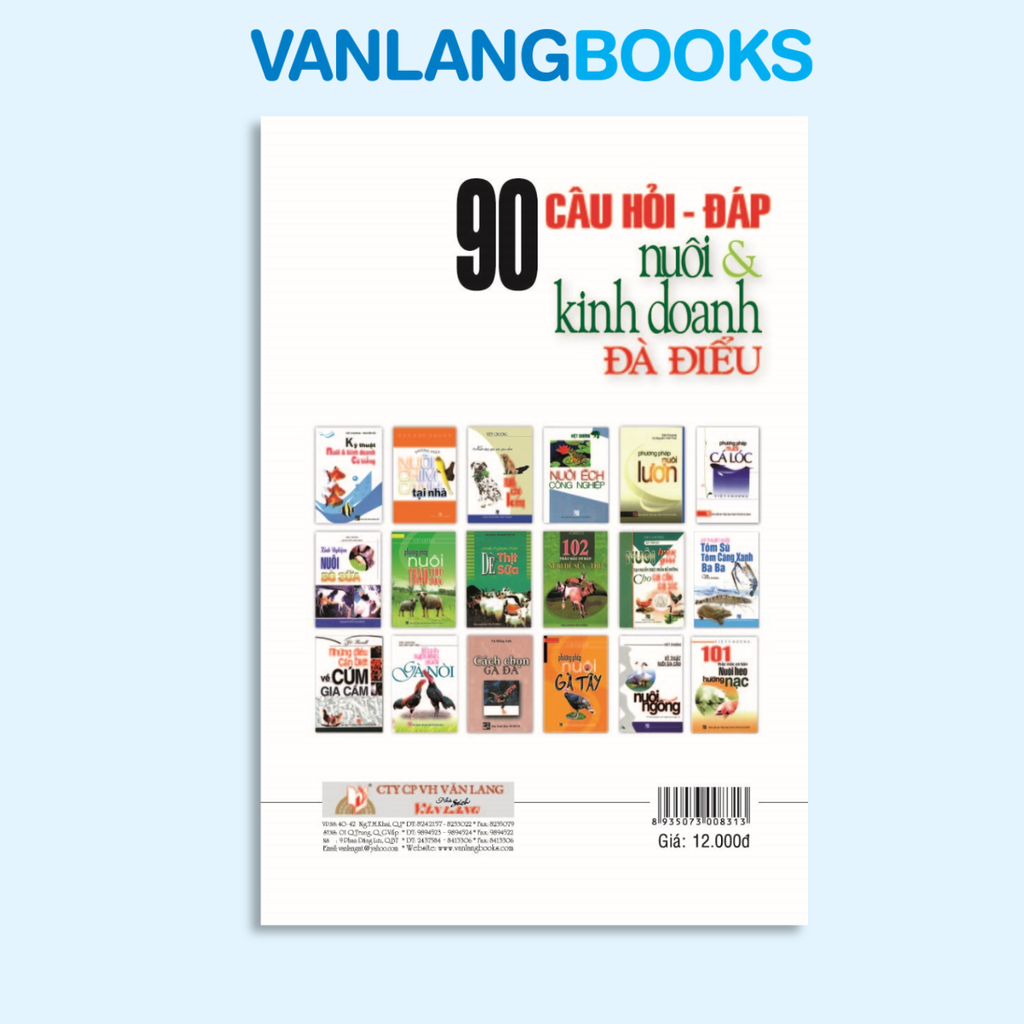 90 Câu Hỏi Nuôi &Kinh Doanh Đà Điểu - Vanlangbooks