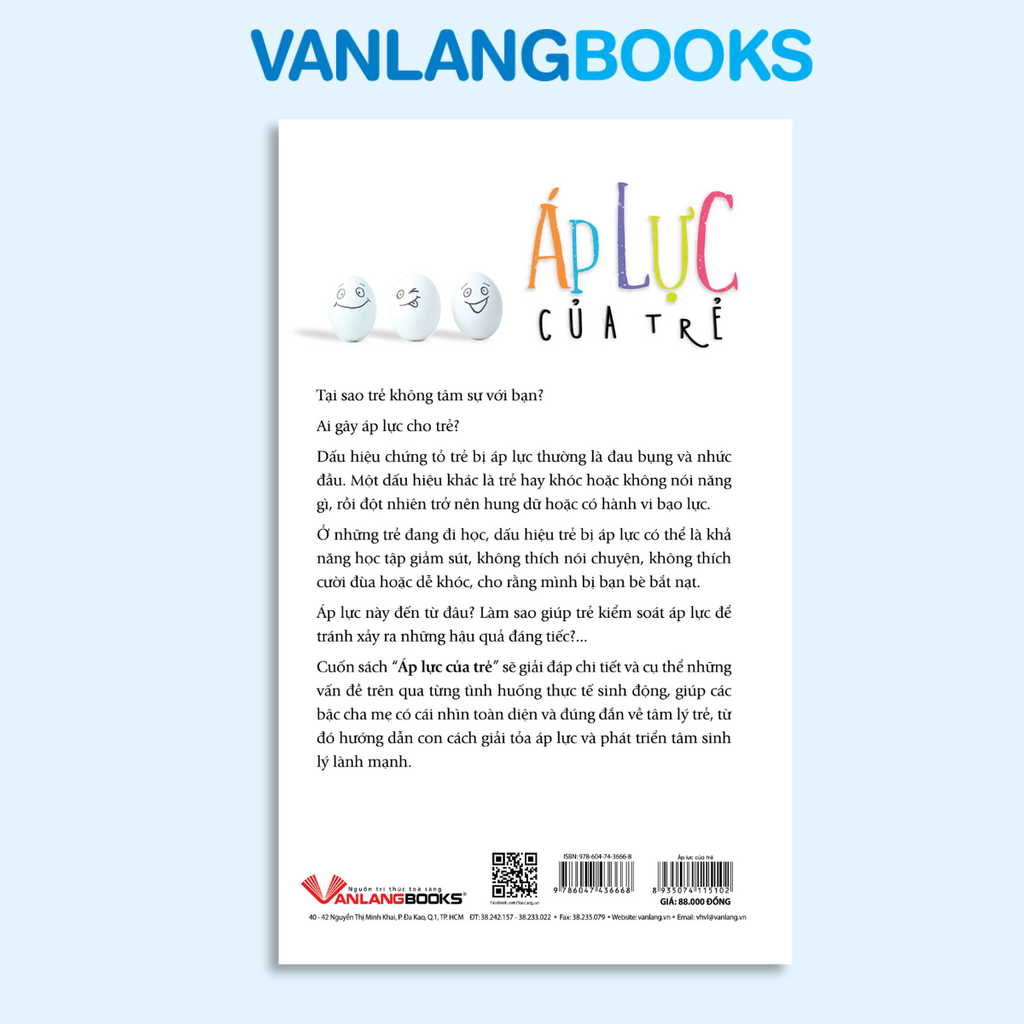 Sách Áp Lực Của Trẻ - Vanlangbooks